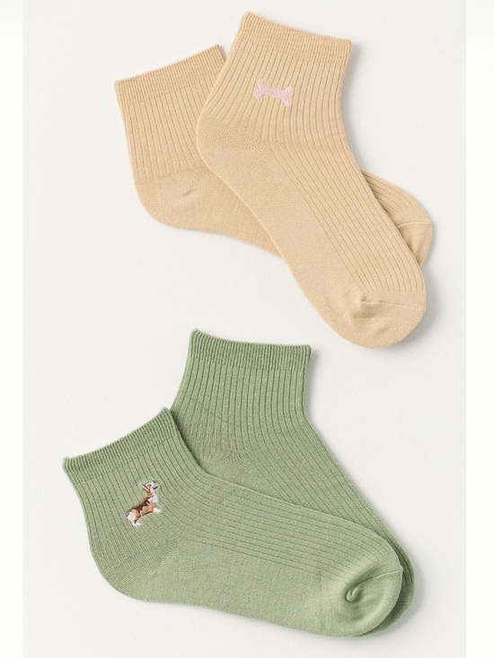 Anthropologie Accessories - Anthropologie Trouser Icon Socks, 2 Pairs Corgi Bone NWT